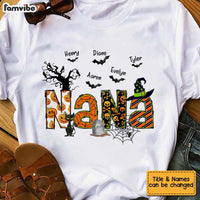 Personalized Halloween Custom Kids Names Grandma Tittle T Shirt AG234 58O34 thumb 1