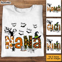 Personalized Halloween Custom Kids Names Grandma Tittle T Shirt AG234 58O34 thumb 1