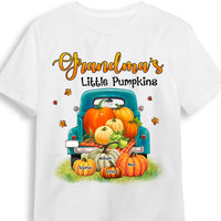 Personalized Grandma Little Pumpkins Fall Truck T Shirt AG274 30O53 thumb 1
