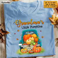 Personalized Grandma Little Pumpkins Fall Truck T Shirt AG274 30O53 thumb 1