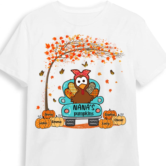 Personalized Fall Turkey Grandma T Shirt AG234 85O28 1