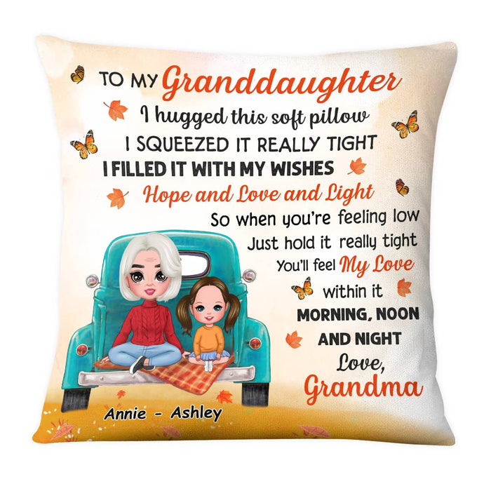 Personalized Granddaughter Hug This Pillow AG233 85O28 1