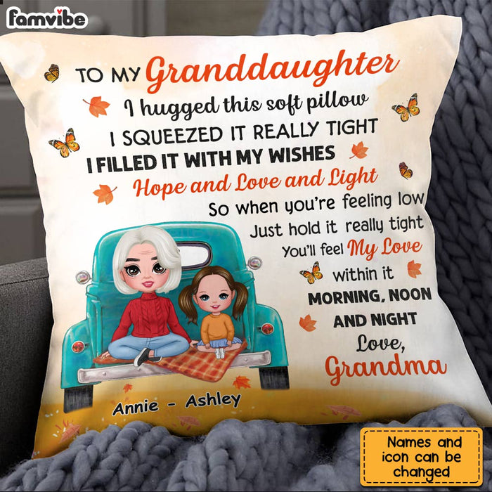Personalized Granddaughter Hug This Pillow AG233 85O28 1