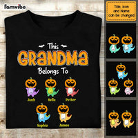 Personalized Halloween Grandma Dinosaur Belongs To T Shirt AG231 23O47 thumb 1