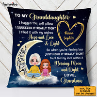 Personalized To My Granddaughter From Grandma Hug This Pillow AG261 32O53 thumb 1