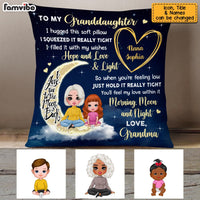 Personalized To My Granddaughter From Grandma Hug This Pillow AG261 32O53 thumb 1