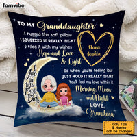Personalized To My Granddaughter From Grandma Hug This Pillow AG261 32O53 thumb 1