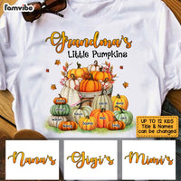 Personalized Fall Grandma Little Pumpkins T Shirt AG232 30O53 thumb 1