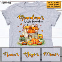 Personalized Fall Grandma Little Pumpkins T Shirt AG232 30O53 thumb 1