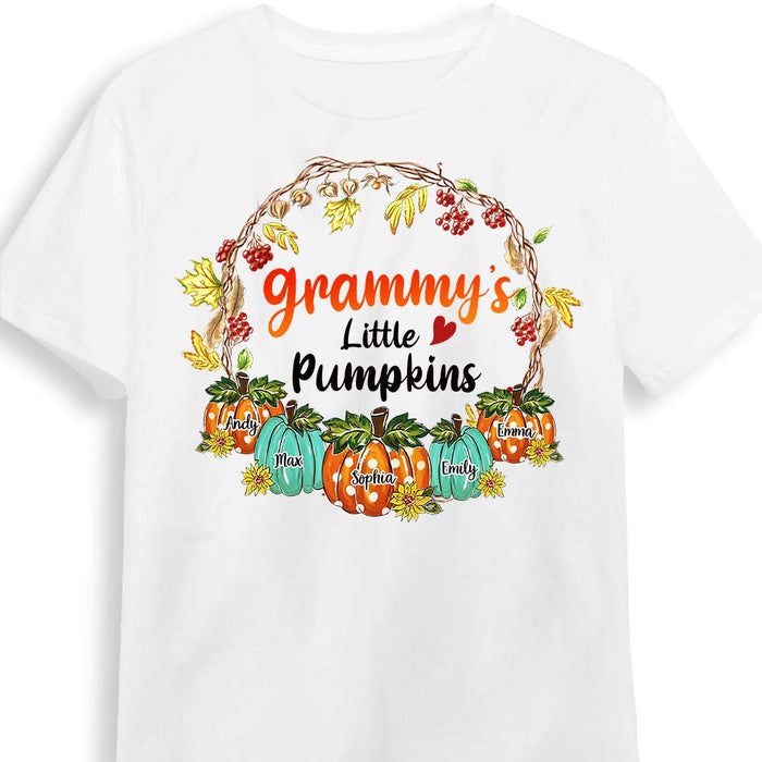 Personalized Grandma's Little Pumpkin Fall T Shirt - Hoodie - Sweatshirt AG243 32O31 1