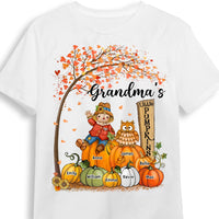 Personalized Fall Grandma Little Pumpkins T Shirt AG231 30O53 thumb 1