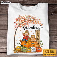 Personalized Fall Grandma Little Pumpkins T Shirt AG231 30O53 thumb 1