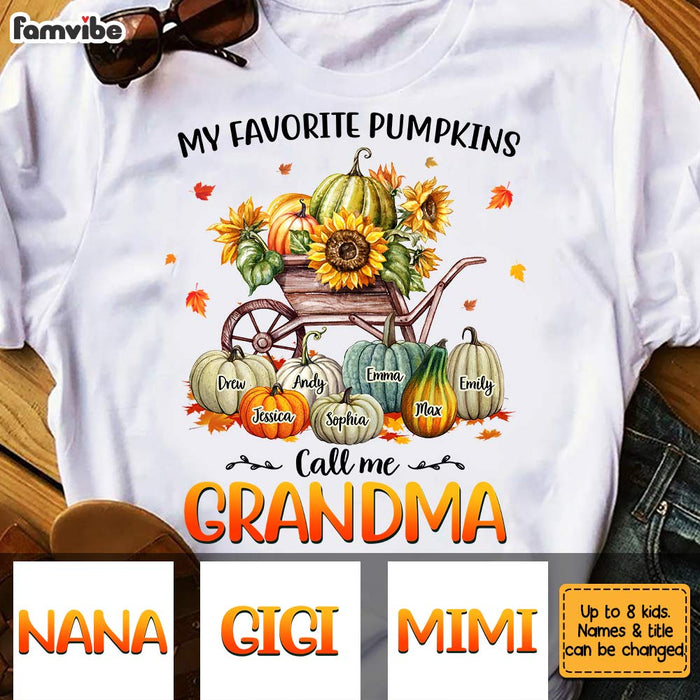 Personalized My Favorite Pumpkins Fall T Shirt AG276 32O31 1