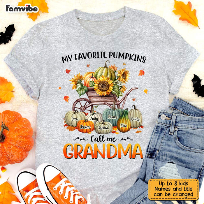 Personalized My Favorite Pumpkins Fall T Shirt AG276 32O31 1