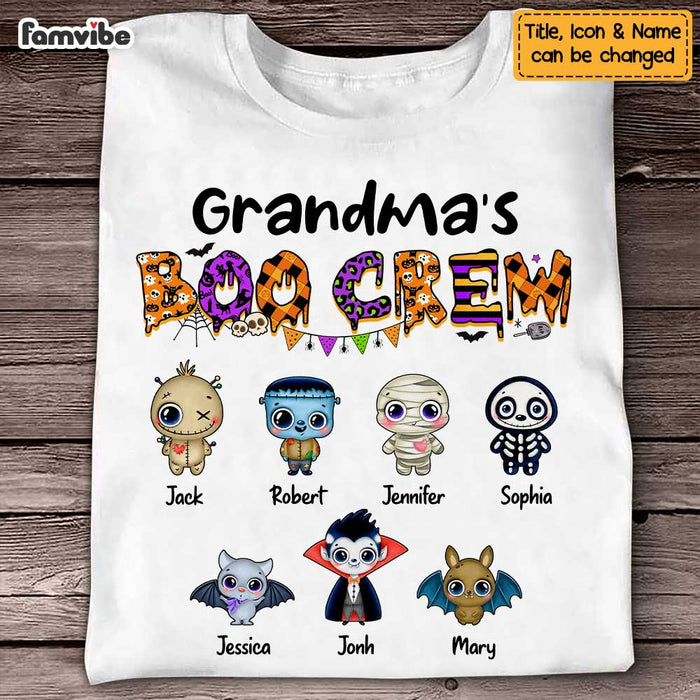 Personalized Halloween Grandma's Boo Crew T Shirt AG233 23O47 1