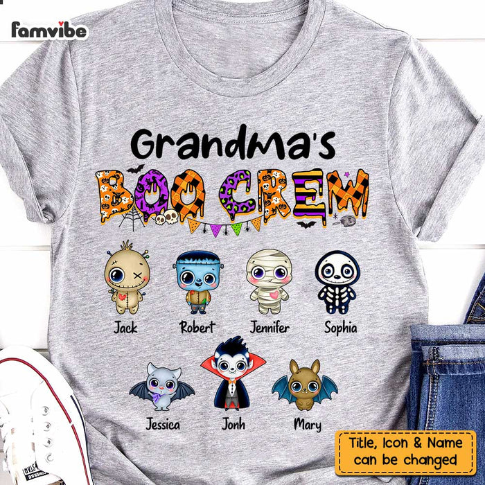 Personalized Halloween Grandma's Boo Crew T Shirt AG233 23O47 1