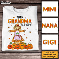 Personalized Fall Pumpkin Grandma Belongs To T Shirt AG234 23O31 thumb 1