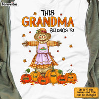 Personalized Fall Pumpkin Grandma Belongs To T Shirt AG234 23O31 thumb 1