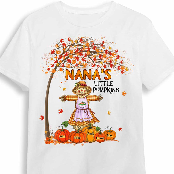 Personalized Fall Grandma's Little Pumpkin T Shirt AG237 23O34 1
