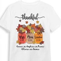 Personalized Fall Thankful Grandma T Shirt AG266 30O28 thumb 1