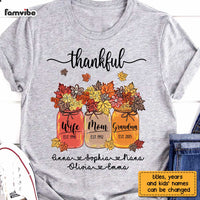 Personalized Fall Thankful Grandma T Shirt AG266 30O28 thumb 1