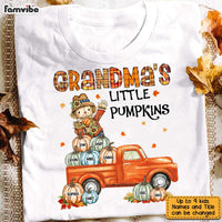 Personalized Fall Grandma Pumpkin Truck T Shirt AG235 23O31 thumb 1