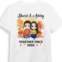 Personalized Fall Couple Together Since T Shirt AG241 30O31 thumb 1