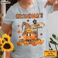 Personalized Grandma's Little Pumpkins Fall T Shirt AG266 32O28 thumb 1