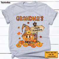 Personalized Grandma's Little Pumpkins Fall T Shirt AG266 32O28 thumb 1