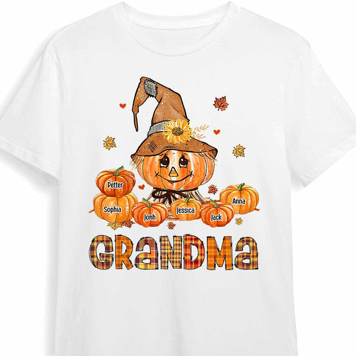 Personalized Grandma Pumpkins Fall T Shirt AG241 32O47 1