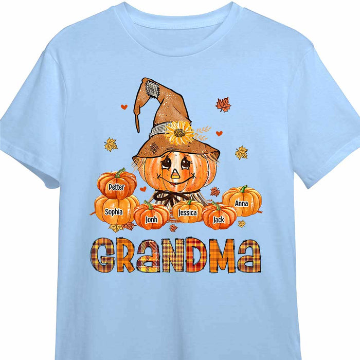 Personalized Grandma Pumpkins Fall T Shirt AG241 32O47 1