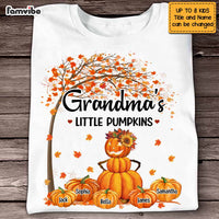 Personalized Grandma Pumpkins Fall  Tree T Shirt AG304 32O47 thumb 1
