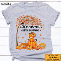 Personalized Grandma Pumpkins Fall  Tree T Shirt AG304 32O47 thumb 1