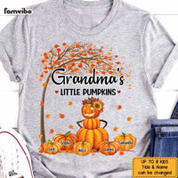 Personalized Grandma Pumpkins Fall  Tree T Shirt AG304 32O47 thumb 1
