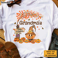 Personalized Grandma Pumpkins Fall  Tree T Shirt AG262 32O28 thumb 1