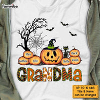 Personalized Grandma Halloween Pumpkin T Shirt AG241 58O47 thumb 1