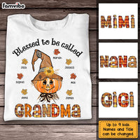 Personalized Blessed To Be Called Grandma Fall T Shirt AG257 30O31 thumb 1
