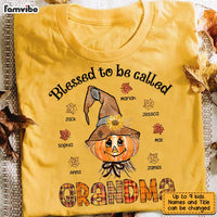 Personalized Blessed To Be Called Grandma Fall T Shirt AG257 30O31 thumb 1