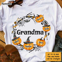 Personalized Happy Halloween Grandma Pumpkin T Shirt AG242 58O47 thumb 1