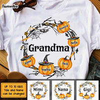 Personalized Happy Halloween Grandma Pumpkin T Shirt AG242 58O47 thumb 1