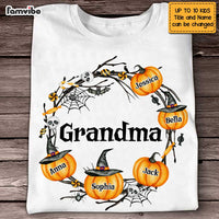 Personalized Happy Halloween Grandma Pumpkin T Shirt AG242 58O47 thumb 1