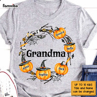 Personalized Happy Halloween Grandma Pumpkin T Shirt AG242 58O47 thumb 1