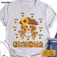 Personalized Fall Grandma Scarecrow T Shirt AG242 23O31 thumb 1