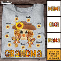 Personalized Fall Grandma Scarecrow T Shirt AG242 23O31 thumb 1
