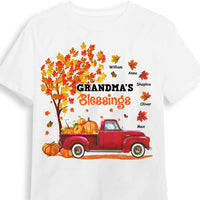 Personalized Grandma Fall Truck T Shirt AG301 30O28 thumb 1