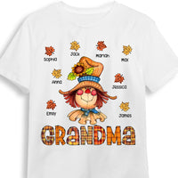 Personalized Happy Fall Season Grandma T Shirt AG251 58O53 thumb 1