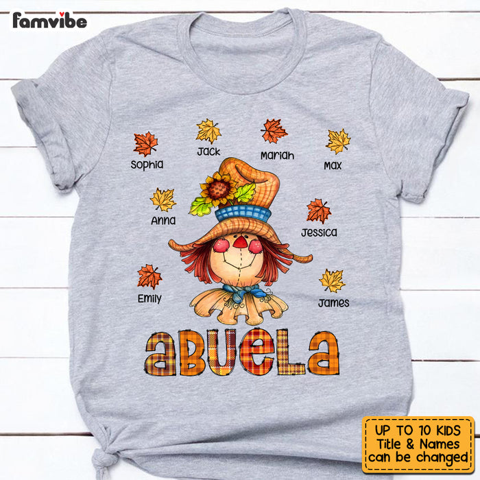 Personalized Happy Fall Season Grandma T Shirt AG251 58O53 1