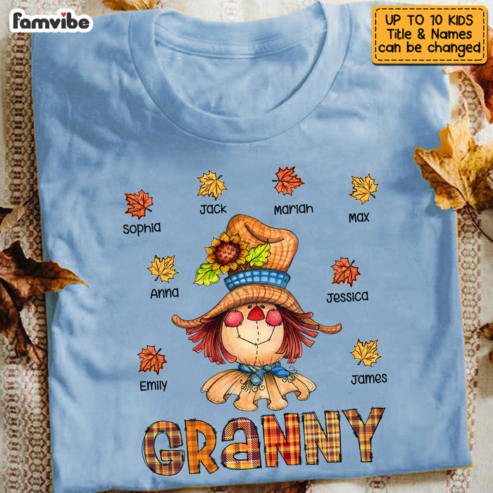 Personalized Happy Fall Season Grandma T Shirt AG251 58O53 1