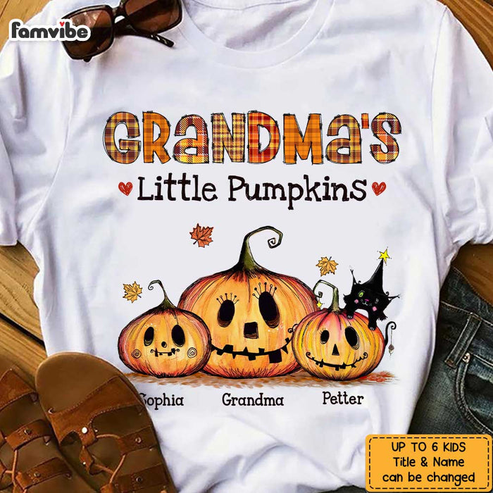 Personalized Fall Grandma Pumpkins T Shirt AG251 32O47 1