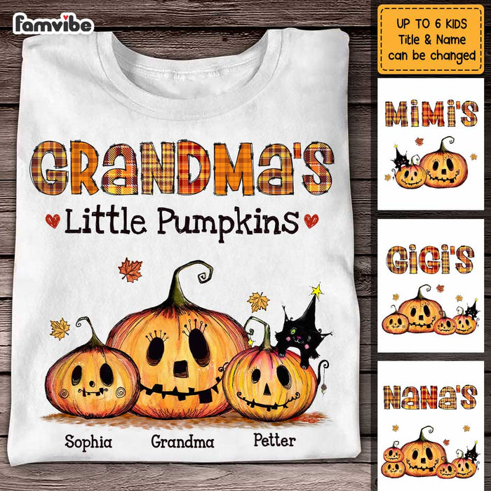 Personalized Fall Grandma Pumpkins T Shirt AG251 32O47 1